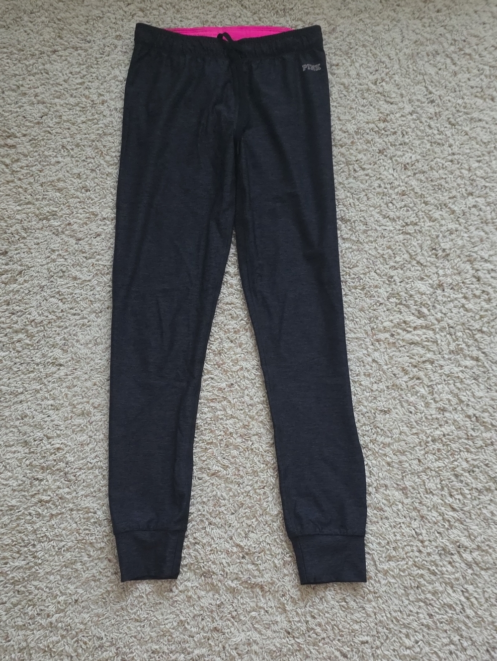 PINK Victoria's Secret Ultimate Yoga Joggers with Pink Waistband